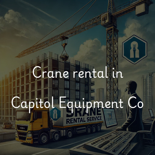 Crane rental in Capitol Equipment Co