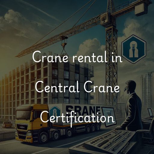 Crane rental in Central Crane Certification