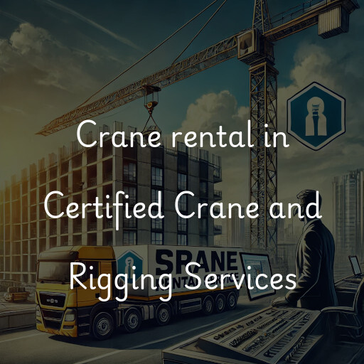 Crane rental in Certified Crane and Rigging Services