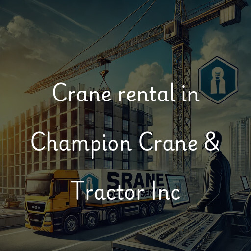 Crane rental in Champion Crane & Tractor Inc