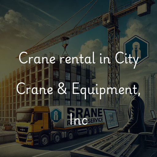 Crane rental in City Crane & Equipment, Inc