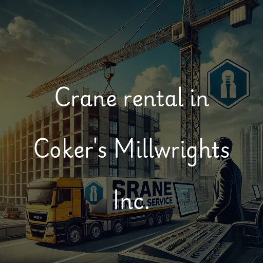 Crane rental in Coker's Millwrights Inc.