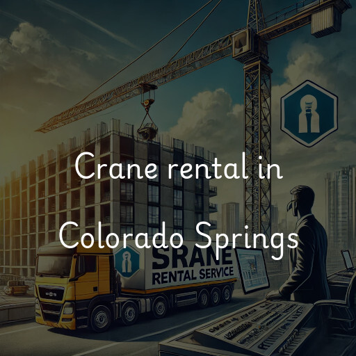 Crane rental in Colorado Springs