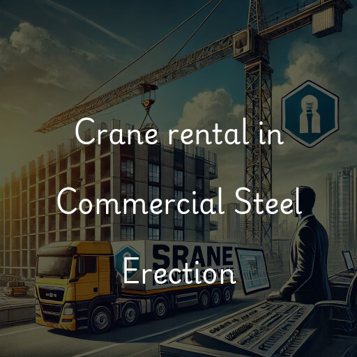 Crane rental in Commercial Steel Erection