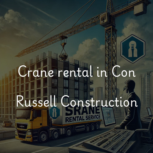 Crane rental in Con Russell Construction