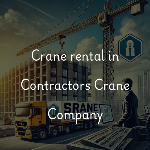 Crane rental in Contractors Crane Company