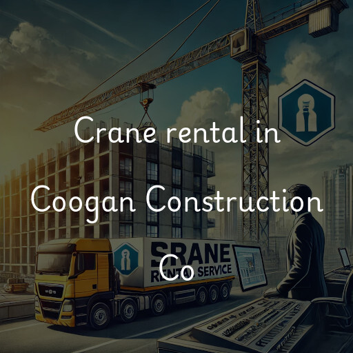 Crane rental in Coogan Construction Co