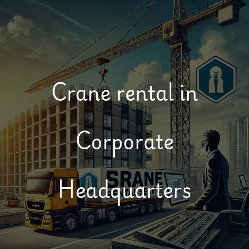 Crane rental in Corporate Headquarters