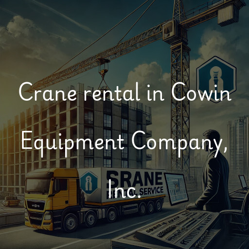 Crane rental in Cowin Equipment Company, Inc.