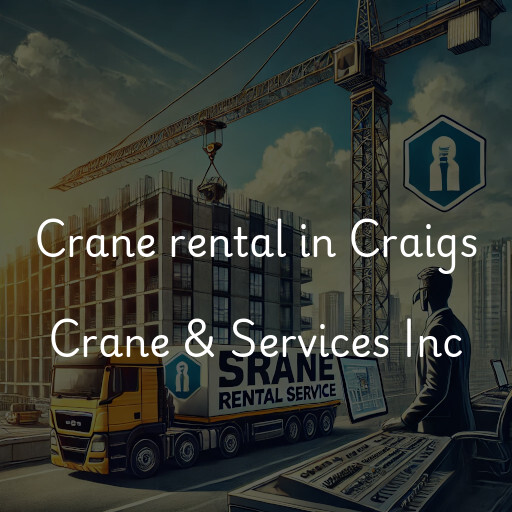 Crane rental in Craigs Crane & Services Inc