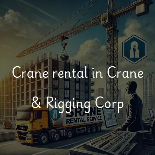 Crane rental in Crane & Rigging Corp