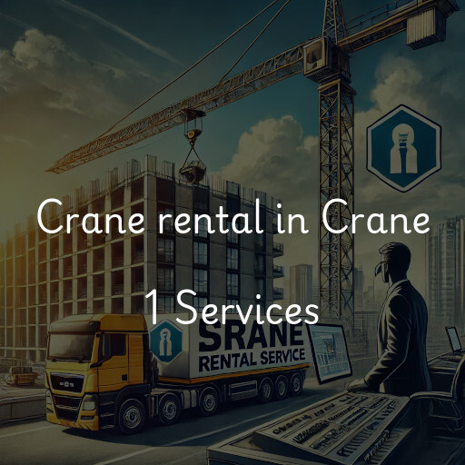 Crane rental in Crane 1 Services