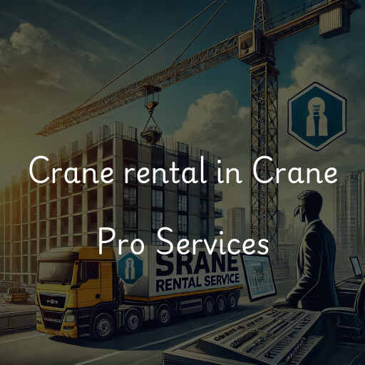 Crane rental in Crane Pro Services