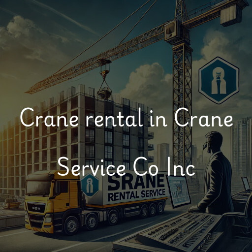 Crane rental in Crane Service Co Inc