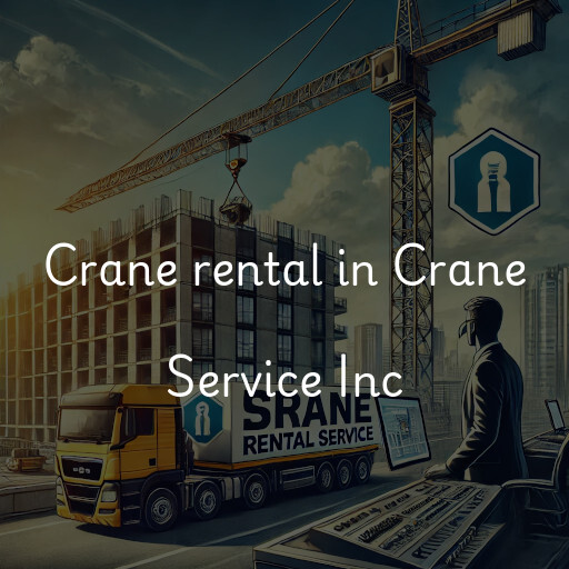 Crane rental in Crane Service Inc