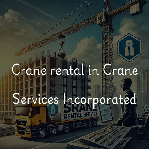 Crane rental in Crane Services Incorporated