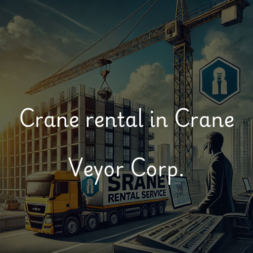 Crane rental in Crane Veyor Corp.