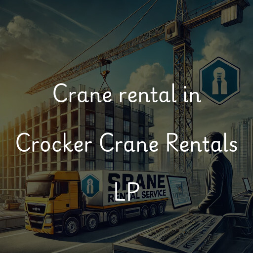 Crane rental in Crocker Crane Rentals LP