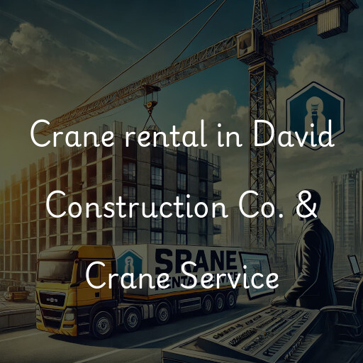 Crane rental in David Construction Co. & Crane Service