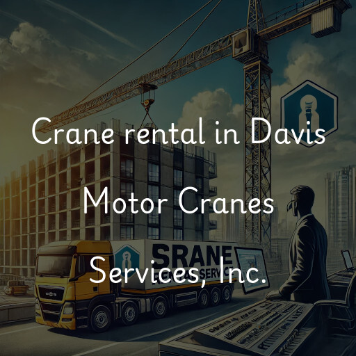 Crane rental in Davis Motor Cranes Services, Inc.