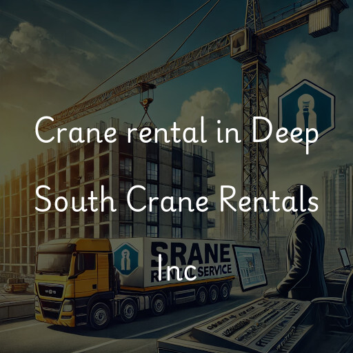 Crane rental in Deep South Crane Rentals Inc