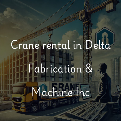 Crane rental in Delta Fabrication & Machine Inc