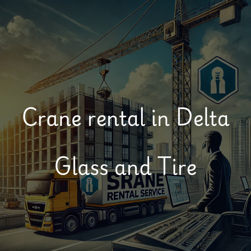 Crane rental in Delta Glass and Tire