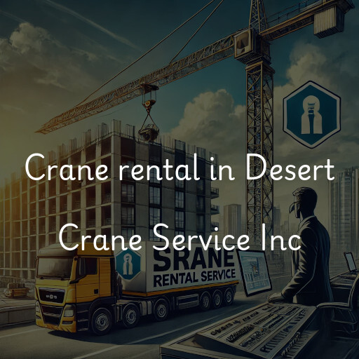 Crane rental in Desert Crane Service Inc