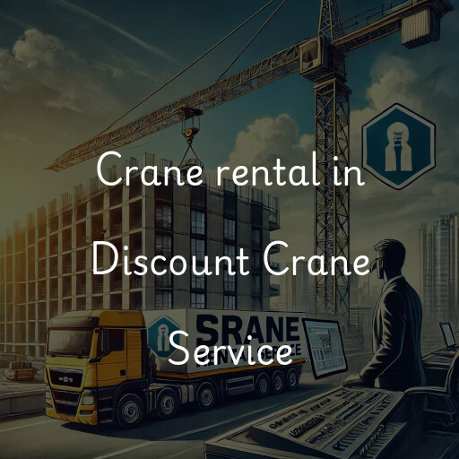 Crane rental in Discount Crane Service