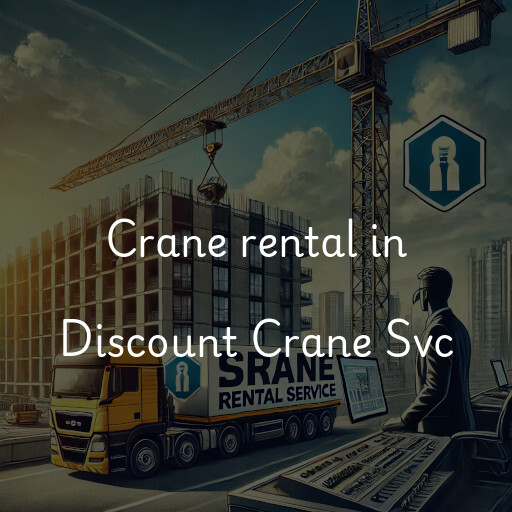 Crane rental in Discount Crane Svc