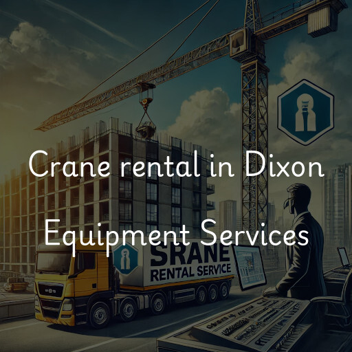 Crane rental in Dixon Equipment Services