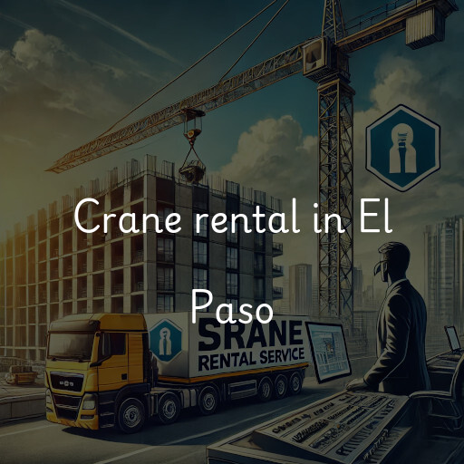 Crane rental in El Paso