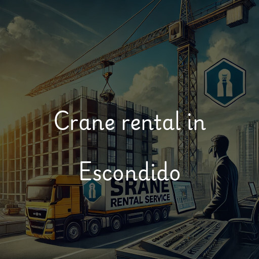 Crane rental in Escondido