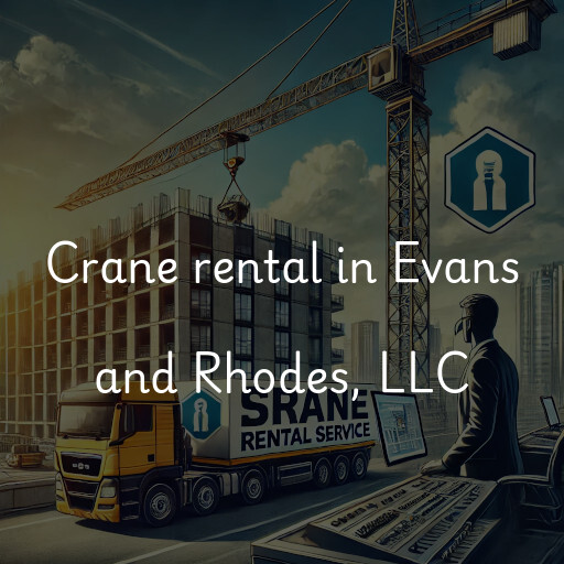 Crane rental in Evans and Rhodes, LLC