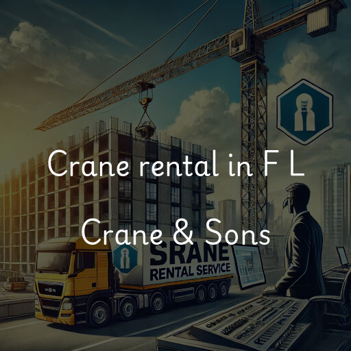 Crane rental in F L Crane & Sons