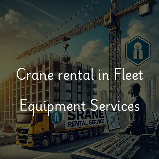 Crane rental in Fleet Equipment Services