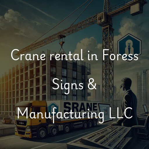 Crane rental in Foress Signs & Manufacturing LLC