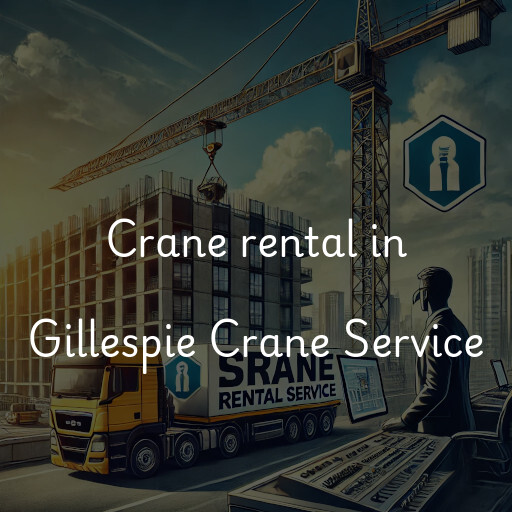 Crane rental in Gillespie Crane Service