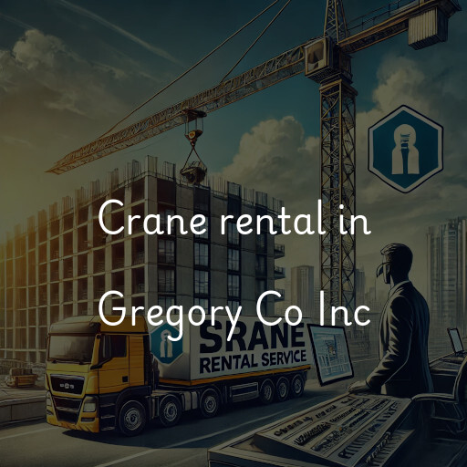 Crane rental in Gregory Co Inc