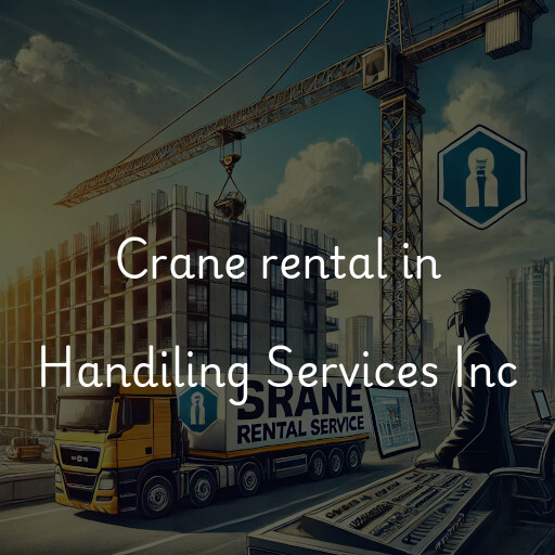 Crane rental in Handiling Services Inc