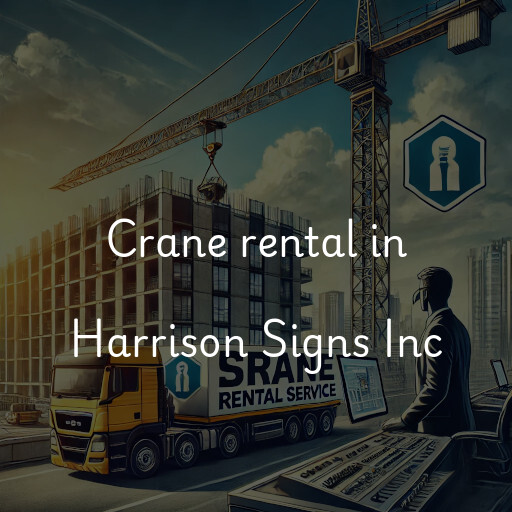 Crane rental in Harrison Signs Inc