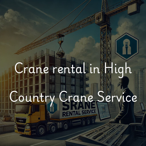 Crane rental in High Country Crane Service