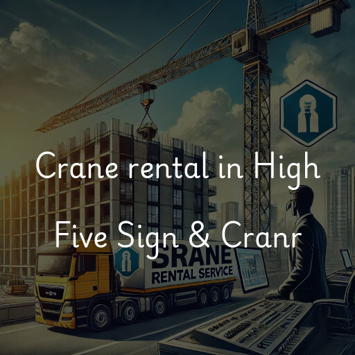 Crane rental in High Five Sign & Cranr