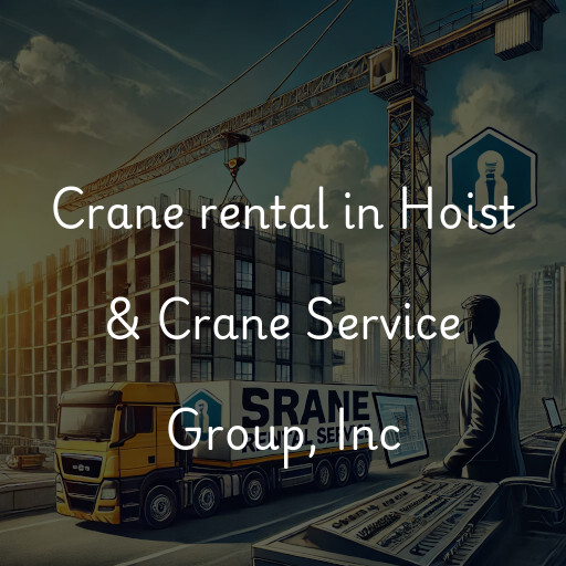 Crane rental in Hoist & Crane Service Group, Inc