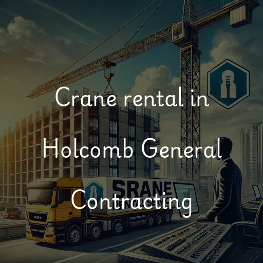 Crane rental in Holcomb General Contracting