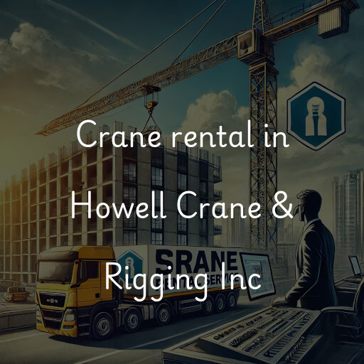 Crane rental in Howell Crane & Rigging Inc