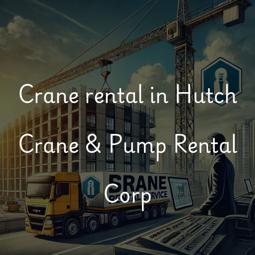 Crane rental in Hutch Crane & Pump Rental Corp