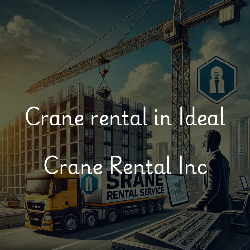 Crane rental in Ideal Crane Rental Inc