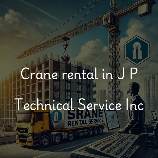 Crane rental in J P Technical Service Inc