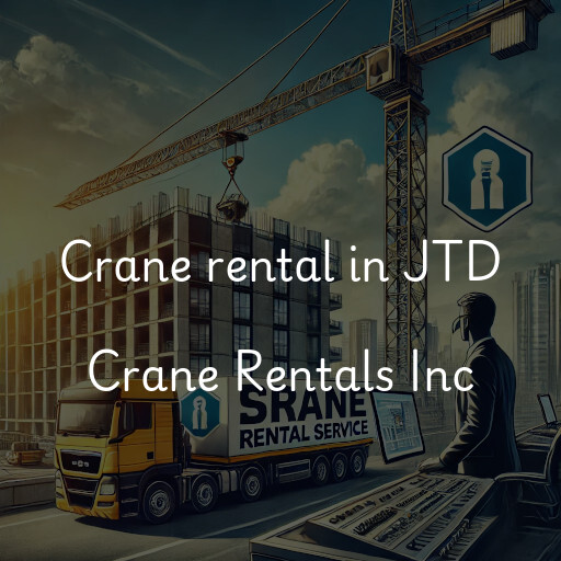 Crane rental in JTD Crane Rentals Inc